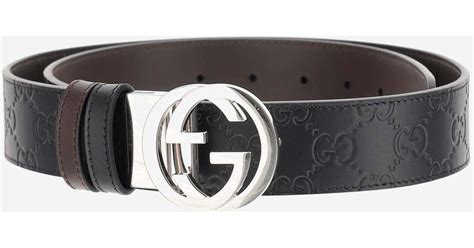 reversible gucci signature belt|gucci reversible belt for man.